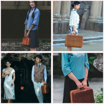 Film building childrens photographic aids wedding dress briefsPhoto retro-ancient Chinese style hand-compiled box decoration