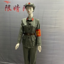 The Red Army uniform plays out to serve the Eighth Route Army Performance suit men and women suits the adult Red Army Costume Dance costumes dance costumes