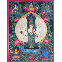 Pure hand painted Tang card Qiankuanyin Gao 65cm Good epiphany in Nepal Donka Art Painter TT77