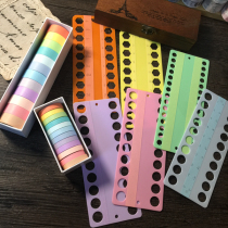 Mrs recommended label sticker line number sticker Solid color and paper tape can be affixed to the cross-stitch plastic line board