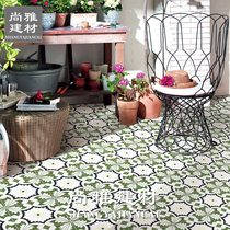Green garden tiles kitchen tiles floor tiles Nordic 30x300 bathroom tile wall tiles toilet toilet flower tiles tiles
