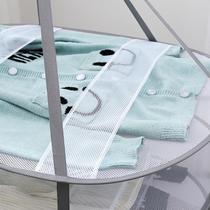 Artifact cold clothes sweater flat drying net home Net pocket rectangular thick socks double drying rack Sun