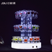 Bullet Cup Cup Holder Creative Personality Luminous Bar Cup Holder LED Cocktail Wine Wine Cup Holder Charging Colorful