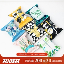 Nordic minimalist tissue box fabric cotton and linen tissue bag living room creative paper bag toilet restaurant car tissue cover