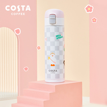 COSTA Stainless Steel Insulated Cups Womens Delicate Superior Large Capacity Portable Accompanying Water Glass High Face Value Cute Cups