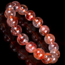 48 9g 12 5mm exquisite dream fine thick smooth glass bottom copper hair crystal Titanium crystal crystal ball bracelet