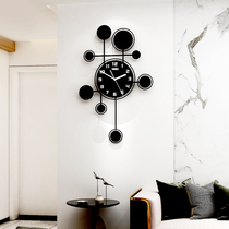 Watch wall clock Living room personality creative fashion light luxury net red modern simple clock wall decoration household hanging watch