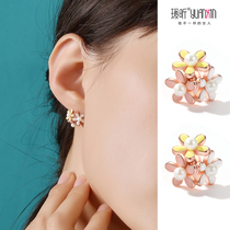 Flower butterfly elf earrings earrings earrings without earrings