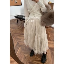 Money Mercy West Gentle Breeze High Waist Half Body Dress Fairy Loose slim fit medium long dress 2022 spring new