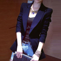 Blazer womens short Korean version 2021 spring new slim long sleeve casual versatile ladies small suit