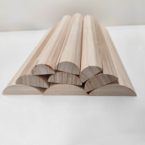 Log Solid Wood Background Wall Trim Wood Line Semi-circular European-style Arc Leather Hard and soft bag plank base material