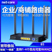 Leica Router B5 Enterprise 1200m Wireless 5g Dual Frequency Gigabit Shop Dedicated Wifi High Speed Wall Through Wall Wide WAN Port 4 Iron Shell 5 Antenna Office 200m Telecommunications Mobile