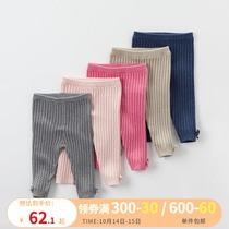 David Bella childrens clothing girls pants spring and autumn womens baby knitted leggings