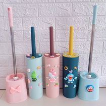 Toilet cleaning brush plastic toilet brush long handle no dead corner toilet cleaning brush European Net red toilet brush set ins