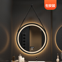 Seamless welding of aluminum-blind frame smart bathroom mirror hanging with round mirror dress mirror wall decoration mirror