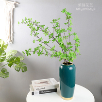 Nordic simulation green plant Japanese Bell plant single horse drunken Wood branch living room desktop decoration floor home
