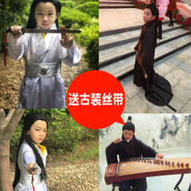 Sansheng III Shili peach blossom with the same style Yehua white light children and adults cos black long straight hair Hanfu costume wig
