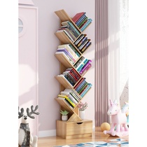 Bookshelf shelf home space saving simple creative student tree-shaped economical simple bookcase storage
