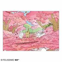 Japanese Finrikshi Dreams Cat Ministry Kubo Sapiao Cooperative Cat and Flowers Seasonal Information clip folder