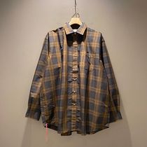 BEAMS JAPAN LOOSE CHECK SHIRT Nissan red rope plaid LOOSE long sleeve SHIRT 21AW