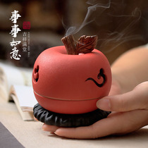 Personality ceramic small incense burner new pottery aromatherapy Indoor Pan incense burner creative Tower incense burner tea ornaments