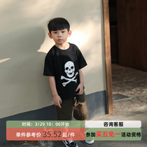 Bobo Pig Boy Clothing Boy Short Sleeve T-shirt Summer Dress New Child Loose Round Collar Half Sleeve Foreign Air Blouse