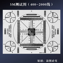 Focus card Film calibration board Visual optical correction board 2M Front 5M Rear camera running focus test card Drawing focus measuring card