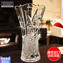 Czech Republic imports BOHEMIA crystal glass Flower Water Raising Vase Wedding ceremony Gift Table Vase Home Swing