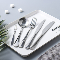Thai nostalgia does not rust thickened stainless steel western tableware set Western knife and fork two-piece steak knife fork and spoon 907