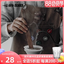 MHW - 3BOMBER bomber bomber siphon coffee stirring rod black walnut solid wood long handle flavored stirring chip