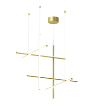 Italian folk accommodation modern minimalist Customized Dining Room Living Room Bar stands Lined Geometric Combination Little Chandelier