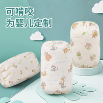 Baby sleeves for young children cotton thin summer baby 1 year old can gnaw under 6 months sleeve hand color cotton children