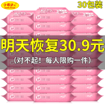 Infant safety wipes Small bags Childrens hand and mouth hygiene wipes Baby convenient portable pack 30 packs*10 pumps