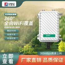 Rio Billiton outdoor ultra-long distance ap router high-power omnidirectional Outdoor Super WiFi base station rural wireless network campus signal coverage network amplifier metal shell lightning protection and rain protection AP