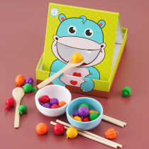 Childrens early education puzzle defense feeding toy Game Baby training clip chopsticks artifact child concentration 2-36