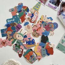 Dai Love 50 South Korean in the bear waterproof uncertain paste sticker handbook diy tablet phone shell sticker sticker sticker sticker sticker pattern