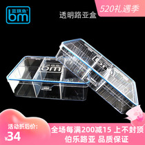 2017 New Products Blue Flag Fish Engineering Plastics Anti-Fall Transparent Luja Box Free Inserted Piece Road Subbox Tool Bait Box