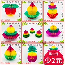 Auspicious Workshop Christmas Decorations Paper Flowers Chaoshan China Autumn Paper Peach Pomegranate Apple DIY Materials Paper Lanterns 10