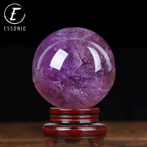 ESSONIO Uruguay natural amethyst ball ornaments original stone living room porch to make money