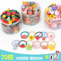 Little girl cartoon rubber band childrens hair ring net red headdress baby does not hurt hair childlike cute head rope hair accessories