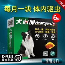 Dog heart Bao medium-sized dog anti-insect medicine pet dog with heart worm roundworm beatings 6 whole box