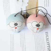 Ceramic Kitten Wind Bells Hanging Accessories Creative Students Gift Home Pendant Car Accessories Hanging Accessories