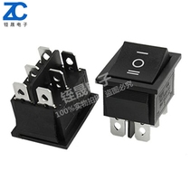 Black 6-pin 3 gear 21 * 15MM boat switch 6A power rocker six-pin three-speed power button switch