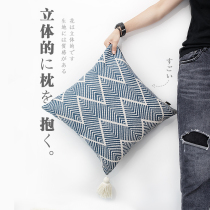 Japanese-style pillow Sofa Living room Simple pillow cover Office nap artifact Pillow Headboard Bedroom cushion pillow