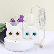 Xiaomi 10s cc9pro red rice note11 k40 k30 10xpro Tablet 5 mobile phone charger shell data cable winding rope cartoon cute membrane cat decoration