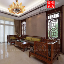 Pears Redwood Living Room Kyocera Sofa Tea Combined Solid Wood Furniture Hedgehoppe Modern New Chinese Sofa