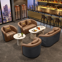 Reception at sales office to negotiate tables and chairs combined European style simple reception room office reception guest sofa one table four chairs