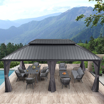 Purple Pavilion Villa Outdoor Simple Courtyard Aluminum Alloy Garden Modern Terrace Outdoor Changing