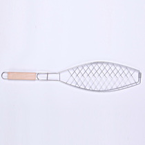 Goldfish grilled fish clip net a fish grilled fishnet clip stainless steel curved single fish plate clip tool supplies