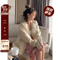 CC fur gentle Haili autumn and winter new imported lamb curly hair young wool coat sheep sweater women